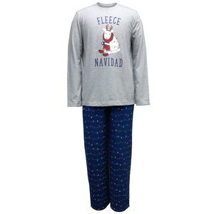 Family Pajamas Mens Sleepwear Fleece Navidad Pajama Set,Small